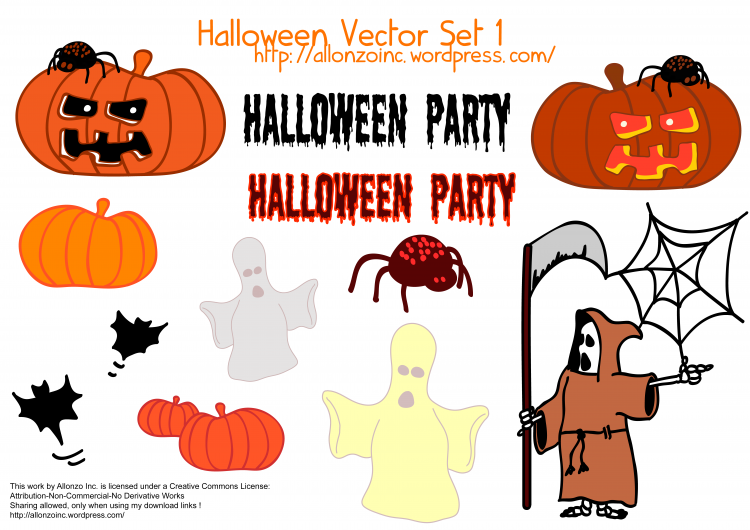 free vector Halloween Vector Set 1